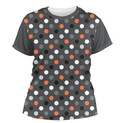 Gray Dots Women's Crew T-Shirt - Large
