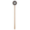 Gray Dots Wooden 7.5" Stir Stick - Round - Single Stick