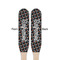 Gray Dots Wooden Food Pick - Paddle - Double Sided - Front & Back