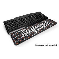 Gray Dots Keyboard Wrist Rest (Personalized)