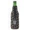 Gray Dots Zipper Bottle Cooler - BACK (bottle)