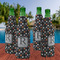 Gray Dots Zipper Bottle Cooler - Set of 4 - LIFESTYLE