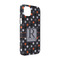 Gray Dots iPhone 14 Case - Angle