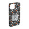 Gray Dots iPhone 15 Case - Angle