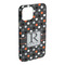 Gray Dots iPhone 15 Plus Case - Angle