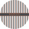 Gray Stripes 1" Multipurpose Round Labels - Single Sticker