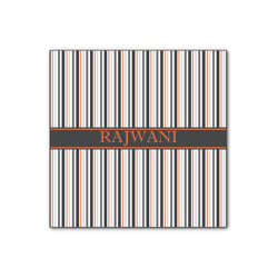 Gray Stripes Wood Print - 12x12 (Personalized)