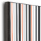 Gray Stripes 16x20 Wood Print - Closeup