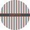 Gray Stripes 2" Multipurpose Round Labels - Single Sticker