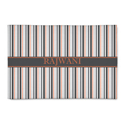 Gray Stripes 2' x 3' Indoor Area Rug (Personalized)