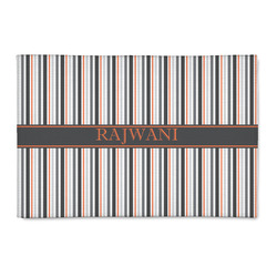 Gray Stripes Patio Rug (Personalized)