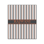 Gray Stripes Wood Print - 20x24 (Personalized)