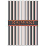 Gray Stripes Wood Print - 20x30 (Personalized)