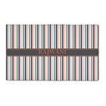 Gray Stripes 3' x 5' Patio Rug (Personalized)