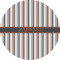 Gray Stripes 5" Multipurpose Round Label - Single Sticker