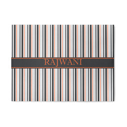 Gray Stripes 5' x 7' Indoor Area Rug (Personalized)