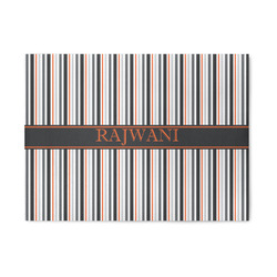 Gray Stripes 5' x 7' Patio Rug (Personalized)