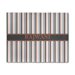 Gray Stripes 8' x 10' Patio Rug (Personalized)