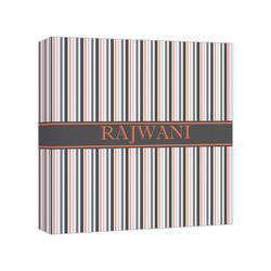 Gray Stripes Canvas Print - 8x8 (Personalized)