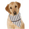 Gray Stripes Bandana - On Dog