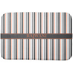 Gray Stripes Dish Drying Mat w/ Name or Text