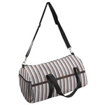 Gray Stripes Duffel Bag (Personalized)