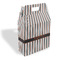 Gray Stripes Gable Favor Box - Main