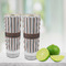 Gray Stripes Glass Shot Glass - 2 oz - LIFESTYLE