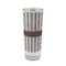 Gray Stripes Glass Shot Glass - 2oz - FRONT