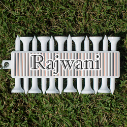 Gray Stripes Golf Tees & Ball Markers Set (Personalized)