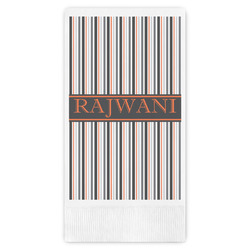 Gray Stripes Guest Towels - Full Color (Personalized)