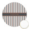 Gray Stripes Icing Circle - Medium - Front