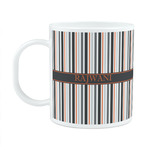 Gray Stripes Plastic Kids Mug (Personalized)