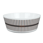 Gray Stripes Kid's Bowl (Personalized)