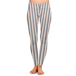 Gray Stripes Ladies Leggings - Extra Small