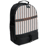 Gray Stripes Backpacks - Black (Personalized)