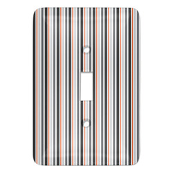 Gray Stripes Light Switch Cover (Single Toggle)