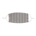 Gray Stripes Kid's Cloth Face Mask - XSmall