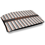 Gray Stripes Outdoor Dog Bed - Large (Personalized)