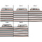 Gray Stripes Page Dividers - Set of 5 - Approval