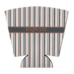 Gray Stripes Party Cup Sleeve - with Bottom (Personalized)