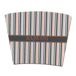 Gray Stripes Party Cup Sleeve - without bottom (Personalized)