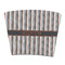 Gray Stripes Party Cup Sleeves - without bottom - FRONT (flat)