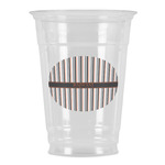 Gray Stripes Party Cups - 16oz (Personalized)