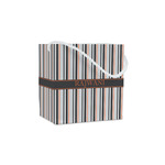 Gray Stripes Party Favor Gift Bags - Matte (Personalized)