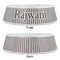 Gray Stripes Plastic Pet Bowls - Large - APPROVAL