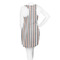 Gray Stripes Racerback Dress - On Model - Back