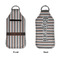 Gray Stripes Sanitizer Holder Keychain - Large APPROVAL (Flat)