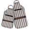 Gray Stripes Sanitizer Holder Keychain - Parent Main