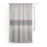 Gray Stripes Sheer Curtain